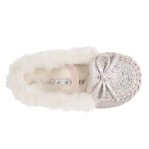 Kelly & Katie Fuzzy Moccasin | 5 toddler | NWOT | glitter